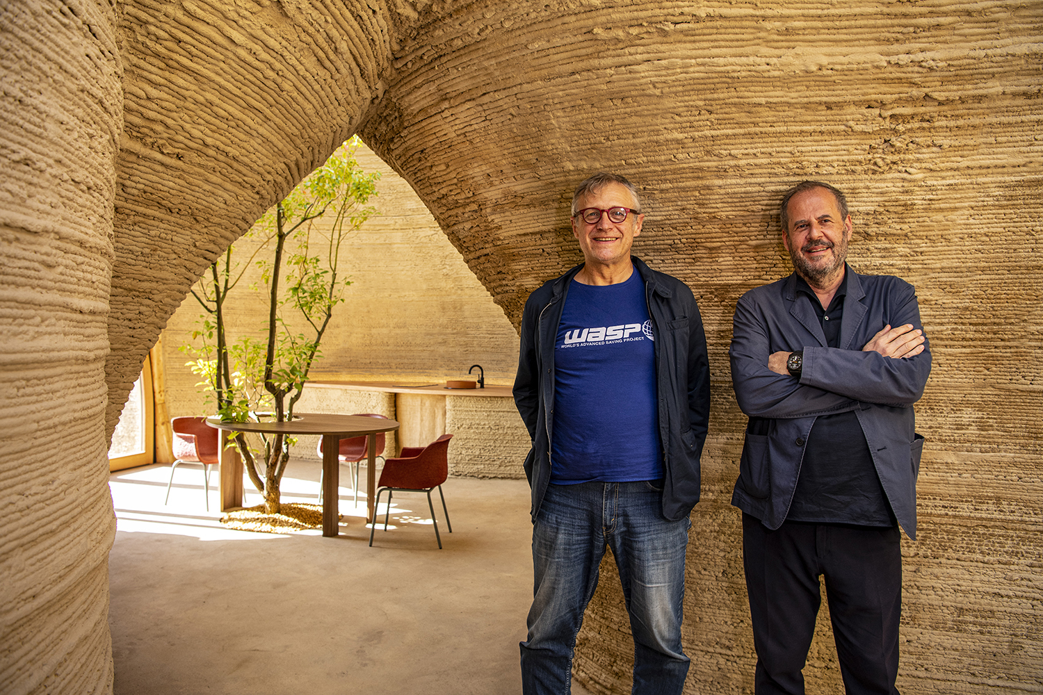 Massimo Moretti and Mario Cucinella Tecla 3 D printed house WASP MCA 1