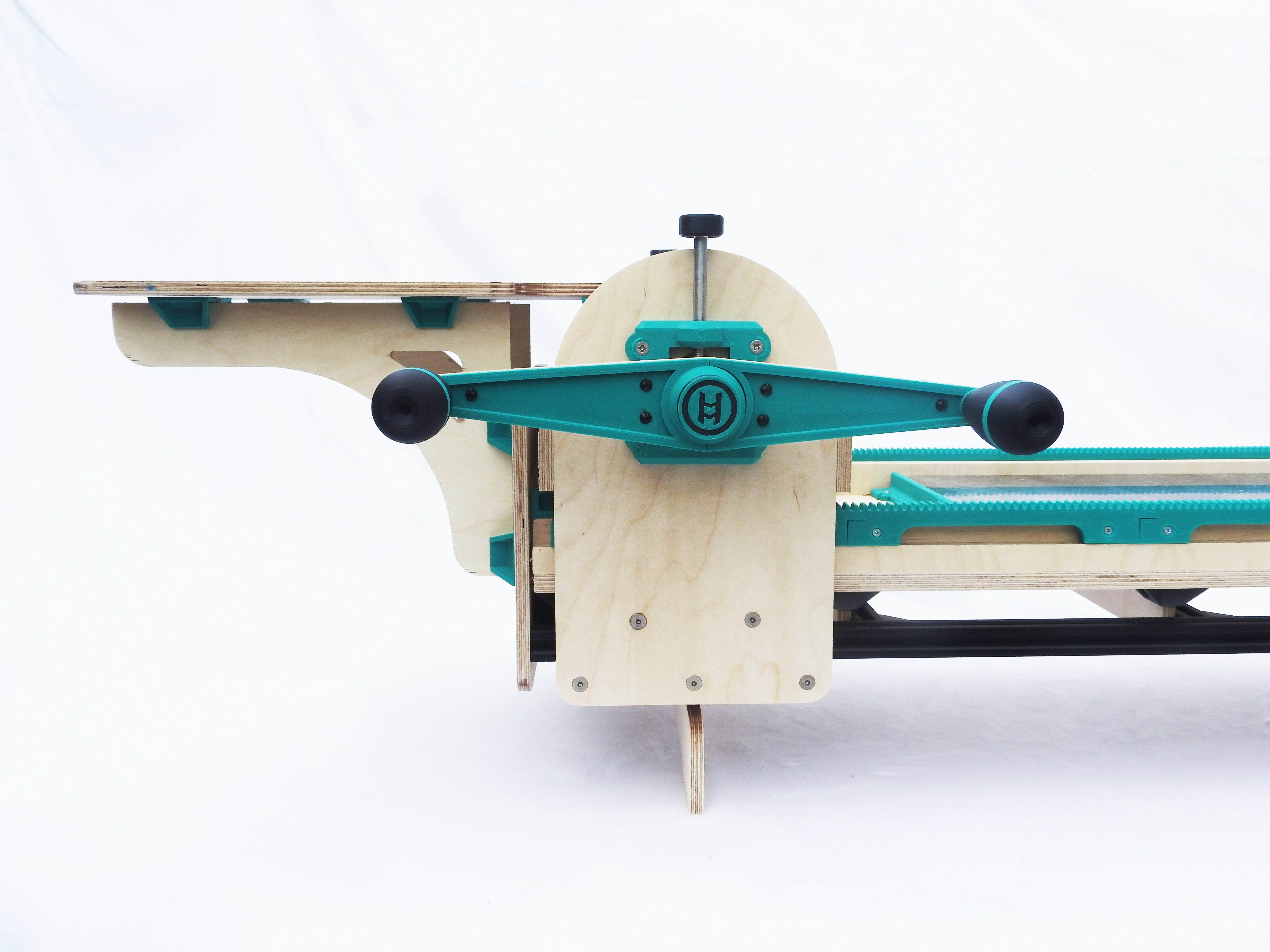 Matts 3 D printed and plywood printing press